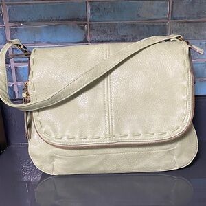 Sage leather Shoulder Bag
